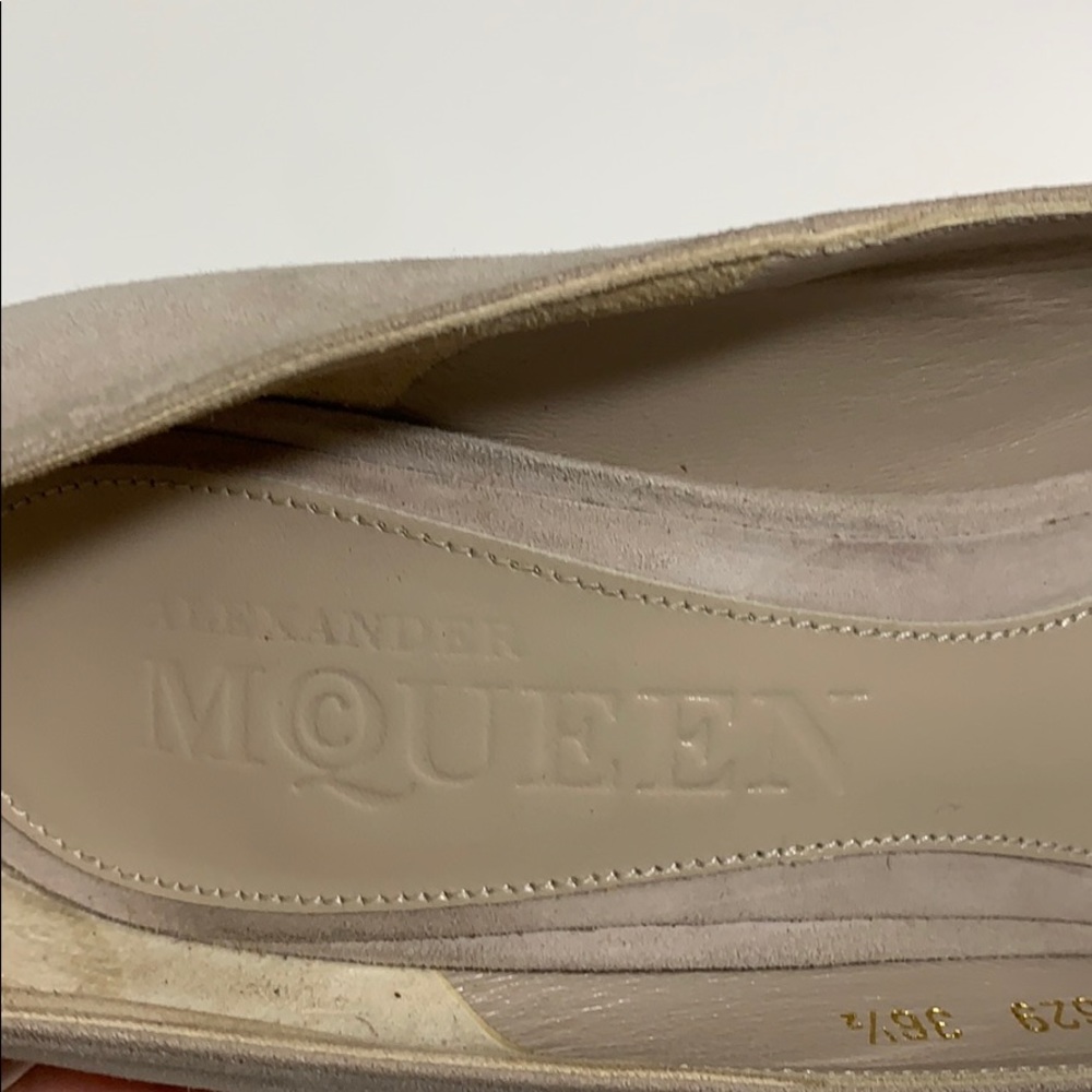 Alexander McQueen Gray Pumps Open Toe 6,5 - Picture 6 of 12
